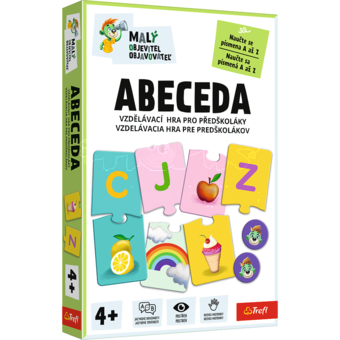 Malý objevitel Abeceda vzdělávací společenská hra v krabici 19x29x4cm