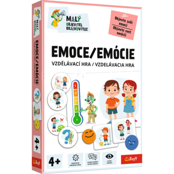 Malý objevitel Emoce vzdělávací společenská hra v krabici 19x29x4cm