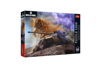 Puzzle Premium Plus - World of Tanks: Tiger II 1000 dílků  68,3x48cm v krabici 40x27x6cm