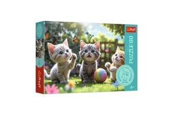 Puzzle Tři koťátka 33x22cm 60 dílků v krabici 21x14x4cm