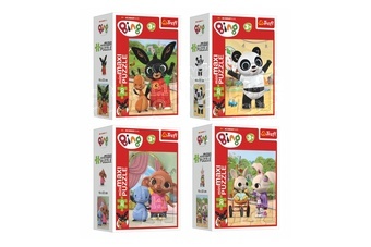 Minipuzzle miniMaxi 20 dílků Bingovi přátelé/Králíček Bing 4 druhy v krabičce 8x11cm 24ks v boxu
