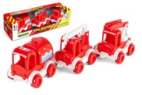 +Auto hasiči Kid Cars 3ks plast 10cm v krabičce 30x8x10cm 12m+ Wader
