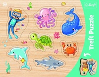 Trefl Vkládačka Puzzle deskové obrysové mořská zvířátka