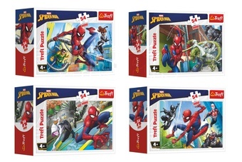 Trefl Puzzle mini Spiderman různé druhy 54 dílků