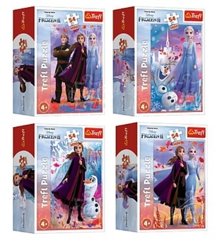 Trefl Puzzle Ledové království Frozen různé druhy 54 dílků