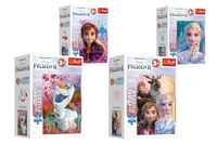 Minipuzzle miniMaxi 20 dílků Ledové království II/Frozen II 4 druhy v krabičce 11x8x4cm 24ks v boxu