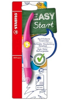 Stabilo ergonomické pero Easy original pro leváky tmavě/světle růžová