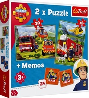 Trefl Puzzle 2v1 Požárník Sam + pexeso