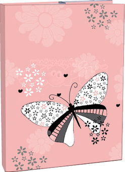 Stil Školní Box na sešity Motýl Spring wings A4