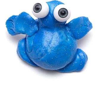 Inteligentní plastelína Plastelínová příšera Modrá