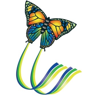 Günther Létající drak Motýl Butterfly 95x96cm jednošnůrový Ripstop-Polyester