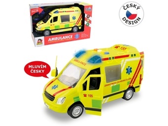 Auto Ambulance na setrvačník s reálným hlasem posádky
