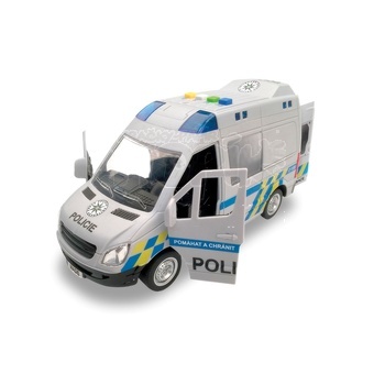 Made Auto Policie dodávka na setrvačník s reálným hlasem posádky 22cm