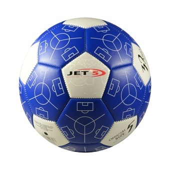 Míč fotbalový modrý velikost 5