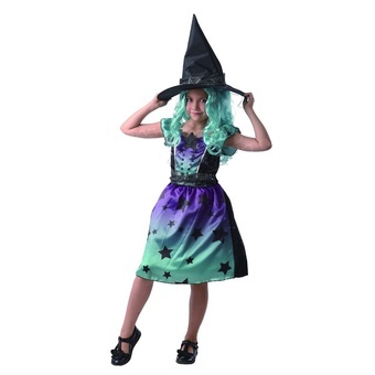 Karnevalový Kostým čarodějnice 110-120 cm Šaty na karneval