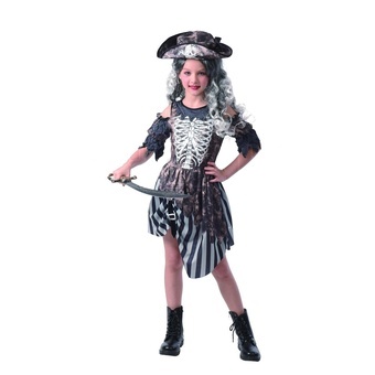 Karnevalový Kostým zombie pirátka 110-120 cm Šaty na karneval