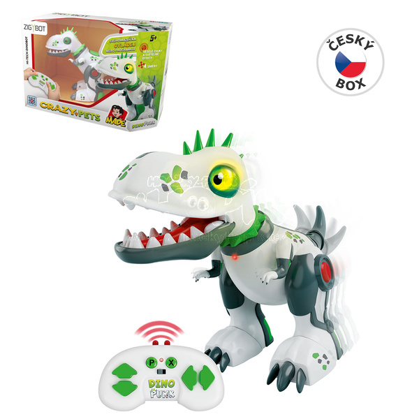 Robot Zigybot Dino Punk na ovládání