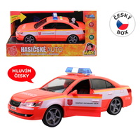 Hasičské osobní auto s českým hlasem, CZ box, 24cm