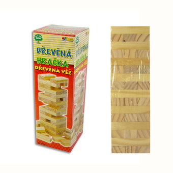 Hra Dřevěná věž Jenga 25cm