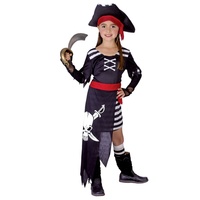 Made Karnevalový Kostým Pirátka 110-120 cm Šaty na karneval
