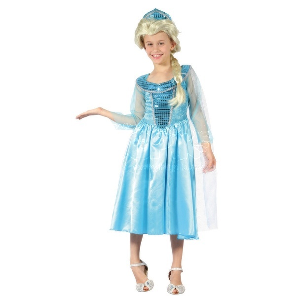 Made Karnevalový Kostým Ledová princezna 110-120 cm  Šaty na karneval