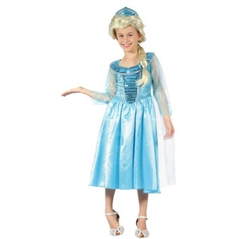 Made Karnevalový Kostým Ledová královna 120-130 cm Šaty na karneval