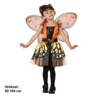 Made Karnevalový Kostým Motýl Motýlí víla 92-104 cm Šaty na karneval