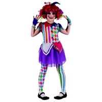 Made Karnevalový Kostým Duhový Klaun 120-130 cm Šaty na karneval