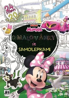 Jiri Models Omalovánky se samolepkami myška Minnie Mouse A4