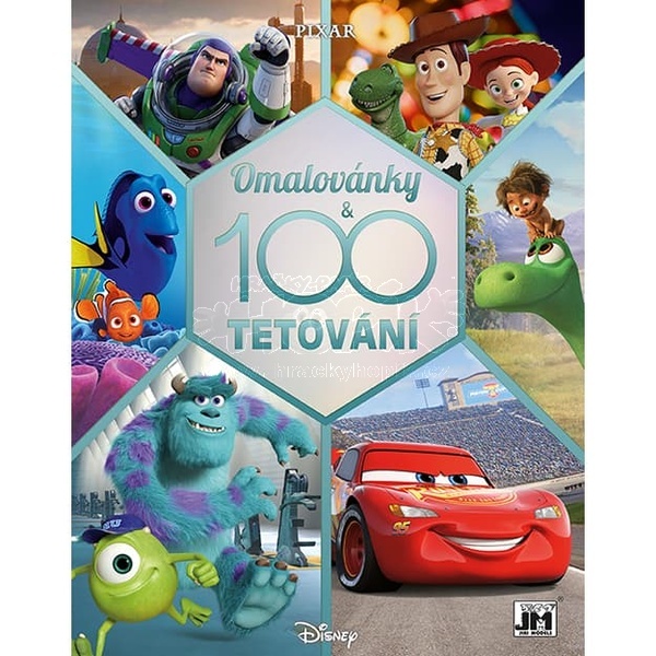 Jiri Models 100 tetování s omalovánkami Disney kluci