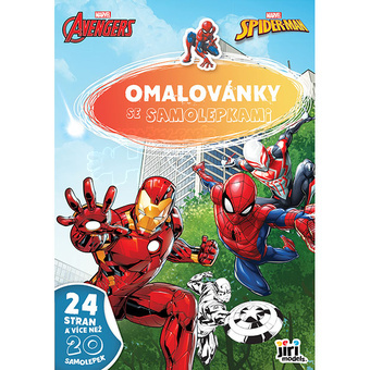 Jiri Models Omalovánky A4 se samolepkami Marvel