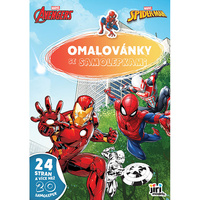 Jiri Models Omalovánky A4 se samolepkami Marvel