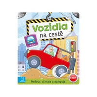 Mrňous hraje a nalepuje. Vozidla na cestě