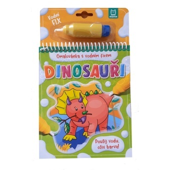 Omalovánka s vodním fixem . Dinosauři
