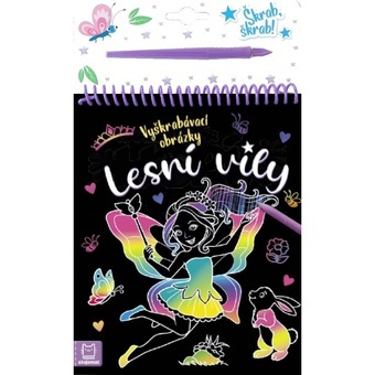 Vyškrabávací obrázky Lesní víly