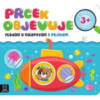 Prcek objevuje. Hledání a nalepování s pejskem