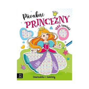 Omalovánka s kamínky Půvabné princezny