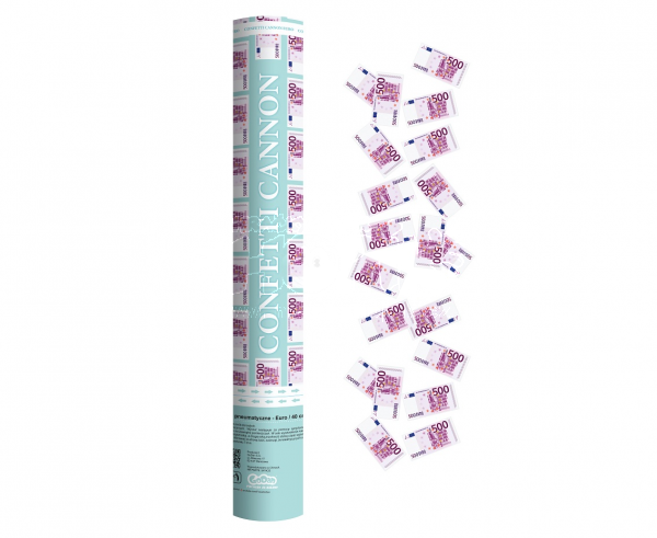 Konfety vystřelovací 40cm Euro