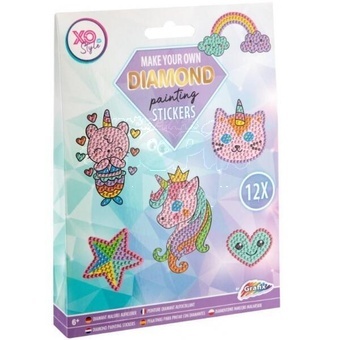 Diamantové samolepky Jednorožec