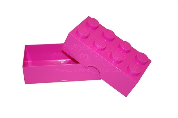 LEGO® box na svačinu růžový 100x200x75mm