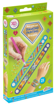 Diamantové náramky 2ks Modré