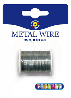 Drátek stříbrný na cívce 25m x 0,3mm