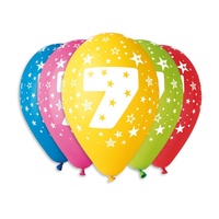 Nafukovací balónky s číslem 7 5ks