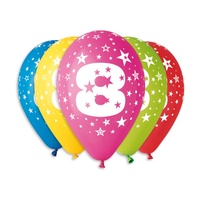 Nafukovací balónky s číslem 8 5ks