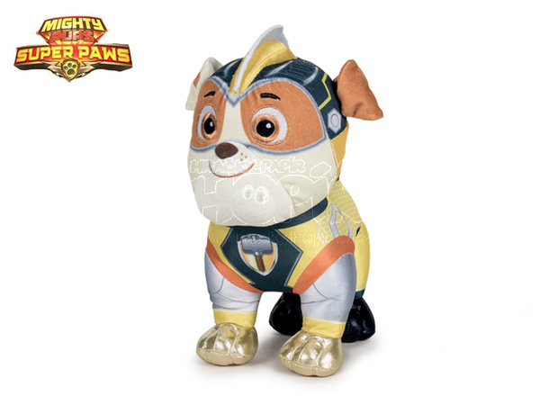 Paw Patrol Super Mighty Pups plyšový Rubble 19cm