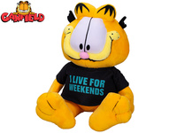 Garfield  - "I live for weekends" 24cm plyšový sedící 0m+