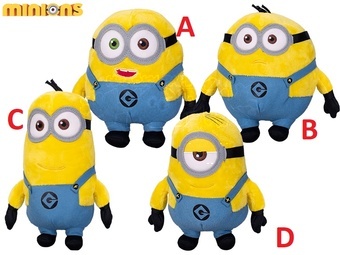 Mimoni plyšoví 17-20cm 4druhy 0m+