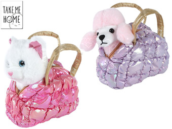 Take Me Home zvíře plyšové 20cm v kabelce 2druhy 0m+