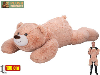Plush Friends plyšový Medvěd 100cm ležící