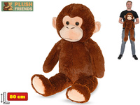 Plush Friends plyšová Opice tmavě hnědá 80cm
